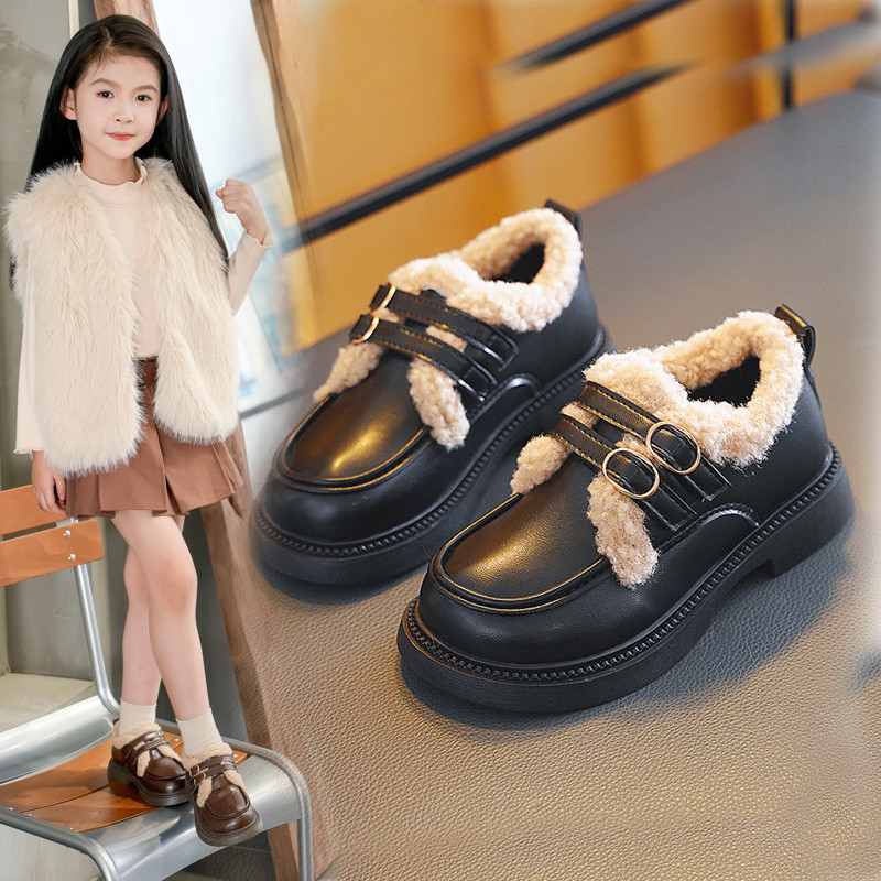 女童棉鞋加绒公主新款2025儿童秋冬英伦保暖豆豆加厚软底皮鞋防滑,童鞋/婴儿鞋/亲子鞋,棉鞋,淘宝优惠券,粉丝福利购,淘宝优惠卷