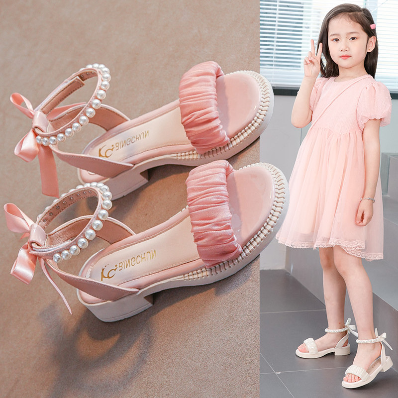 童鞋女童公主凉鞋2025夏季新款软底儿童洋气防滑女孩中大童罗马鞋,童鞋/婴儿鞋/亲子鞋,凉鞋,淘宝优惠券,粉丝福利购,淘宝优惠卷