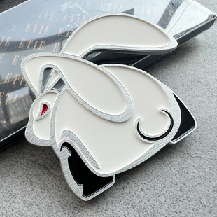 高尔夫GTI恶魔兔立体车标汽车兔子金属标车身装 饰贴恶兔车尾标