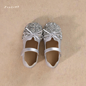 宝宝时尚 百搭水晶鞋 公主鞋 皮鞋 允儿妈女童夏季 儿童春夏软底鞋 新款