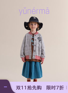 允儿妈女童纯棉企鹅棒球服外套