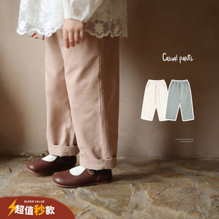 子兒童長(zhǎng)褲 女童小眾氣質(zhì)百搭休閑褲 允兒媽寶寶幼兒園春季 洋氣褲
