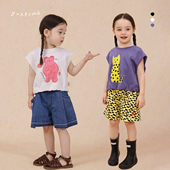 宝宝夏季 T恤儿童上衣潮 小众百搭可爱纯棉背心允儿妈女童2025新款