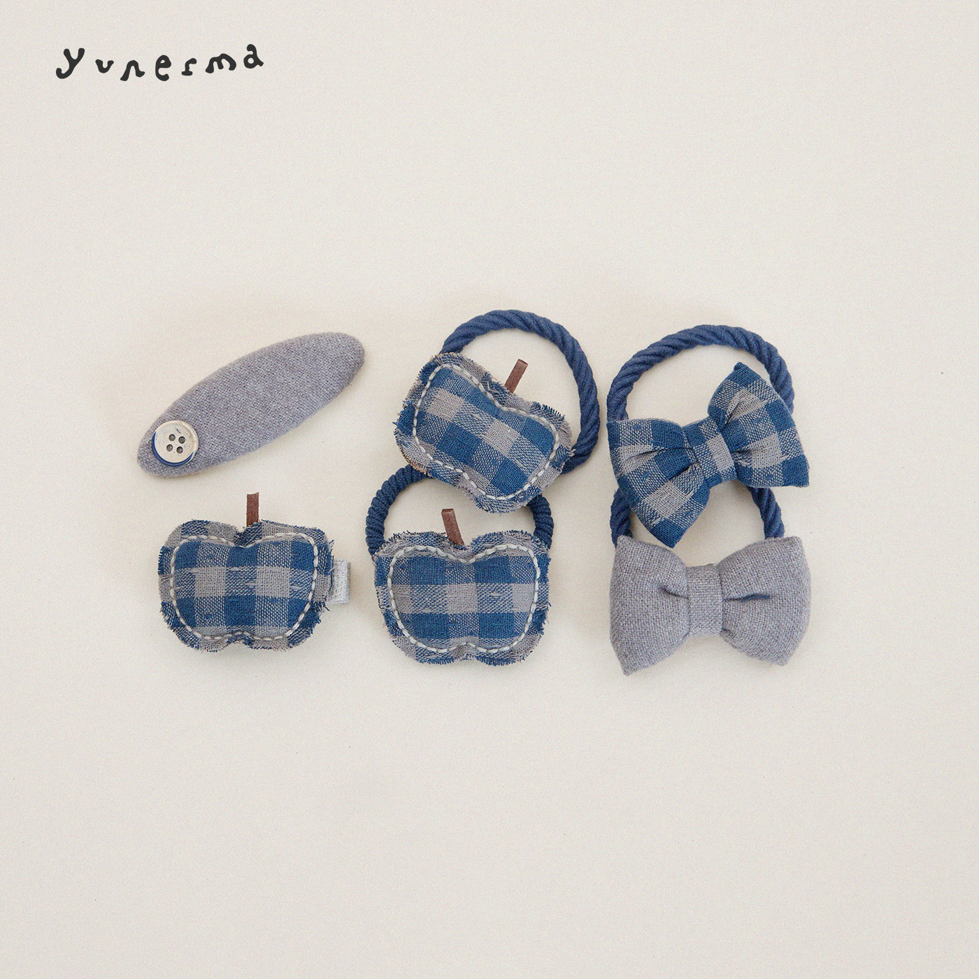 【幼儿园少不了】百搭双色格纹布艺发圈发夹,童装/婴儿装/亲子装,发饰,淘宝优惠券,粉丝福利购,淘宝优惠卷