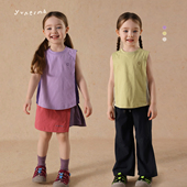 宝宝夏季 山系速干网眼拼接背心允儿妈女童户外运动上衣儿童马甲潮