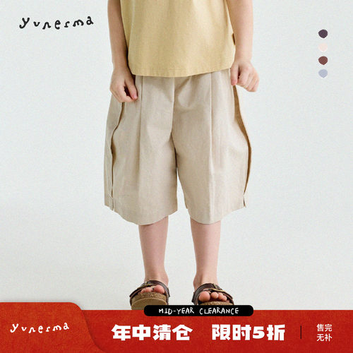 允儿妈女童夏季韩系休闲7分短裤
