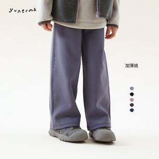 新款 宝宝裤 百搭加绒直筒裤 加厚休闲裤 子潮 儿童时尚 允儿妈女童冬季