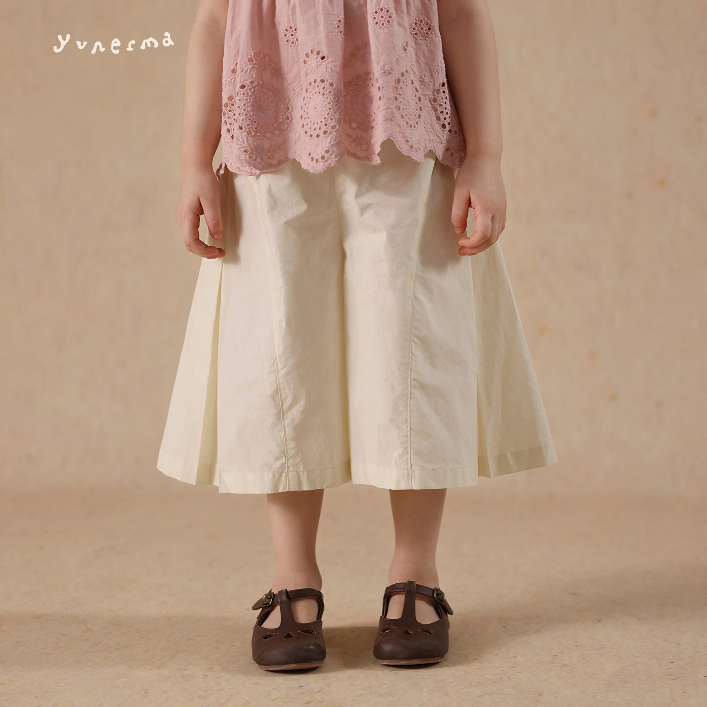 允儿妈女童夏季韩系小众纯色裙裤 宝宝2025新款纯棉8分裤儿童裤子,童装/婴儿装/亲子装,裤子,淘宝优惠券,粉丝福利购,淘宝优惠卷