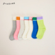 棉袜宝宝春秋洋气袜子潮 百搭拼色短袜女童时尚 儿童2026年春季 新款