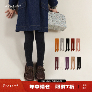 女童2025秋冬新款百搭连裤袜幼儿园宝宝洋气打底裤儿童冬季连脚裤