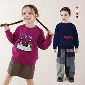 百搭卡通刺绣卫衣宝宝纯棉上衣儿童春秋套头衫 允儿妈女童春季 经典