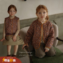 碎花加棉马甲棉服 允儿妈女童姐妹款 宝宝秋冬洋气马夹棉衣棉袄潮