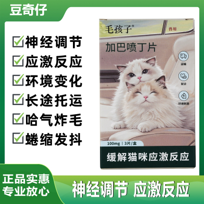 毛孩子加巴喷丁猫用片剂防应激药