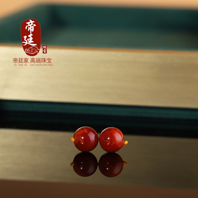 瓦西南红牛血红锦红色散珠圆珠