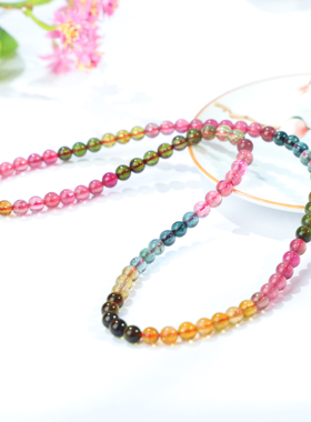 手串通透玻璃体彩虹碧玺