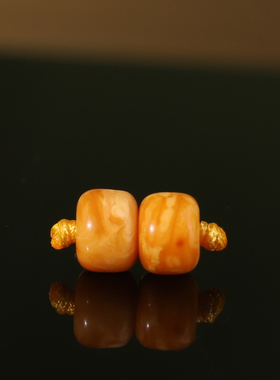 帝廷家！正品蜜蜡老蜡老型珠散珠高品质妖花纹HPLX49号6.6*4.6mm