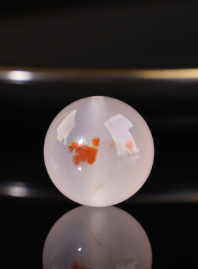 帝廷！正品川料凉山九口南红冰飘圆珠高冰大散珠单颗B131号18.4mm