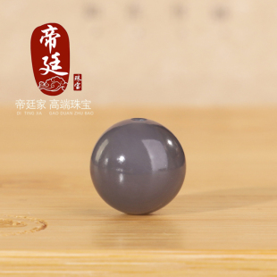 帝廷家！正品天然新疆和田玉糖玉烟紫圆珠散珠单颗12mmYZ2号