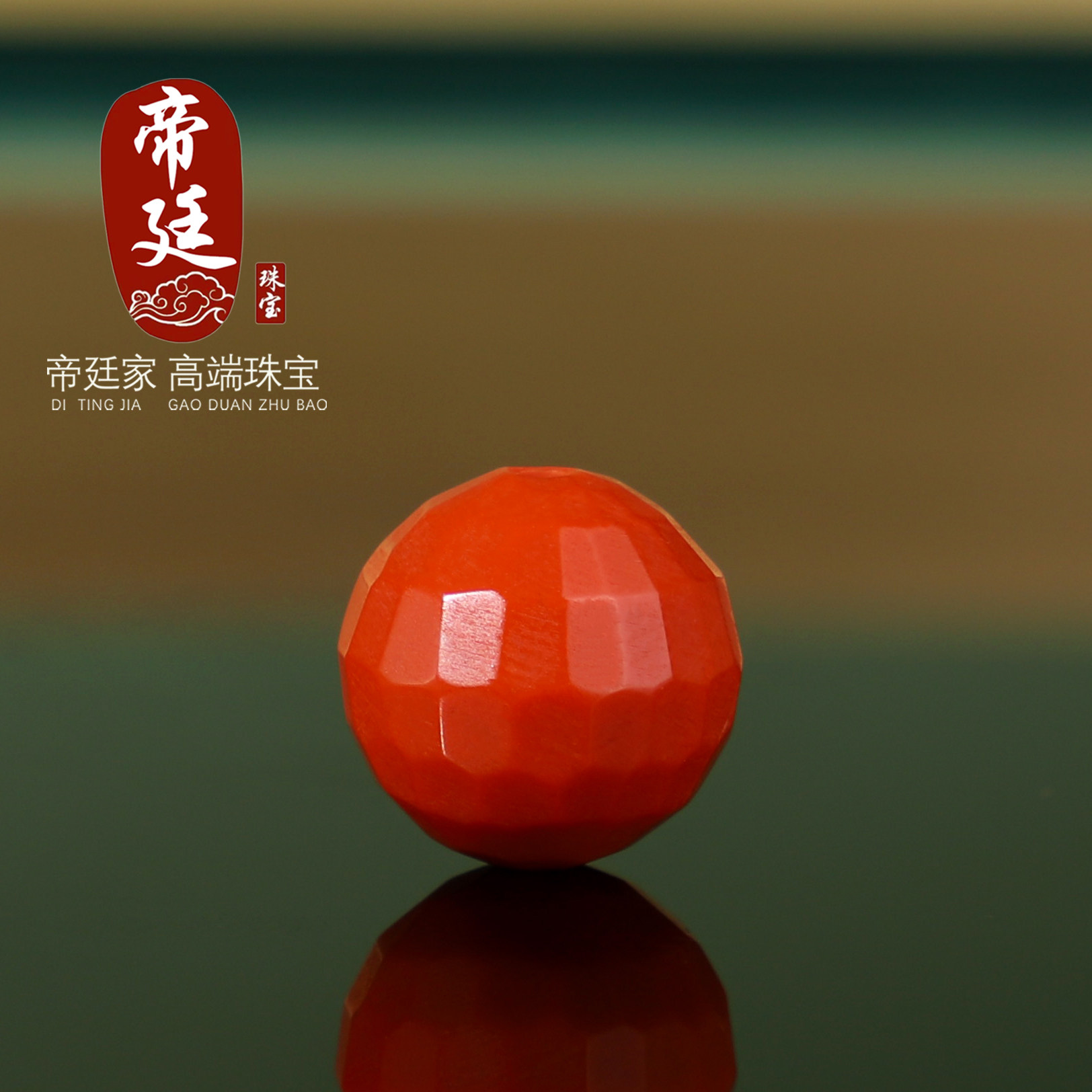 正品瓦西南红无相珠散珠苏工精雕柿子红满色满肉配珠单珠隔珠单颗