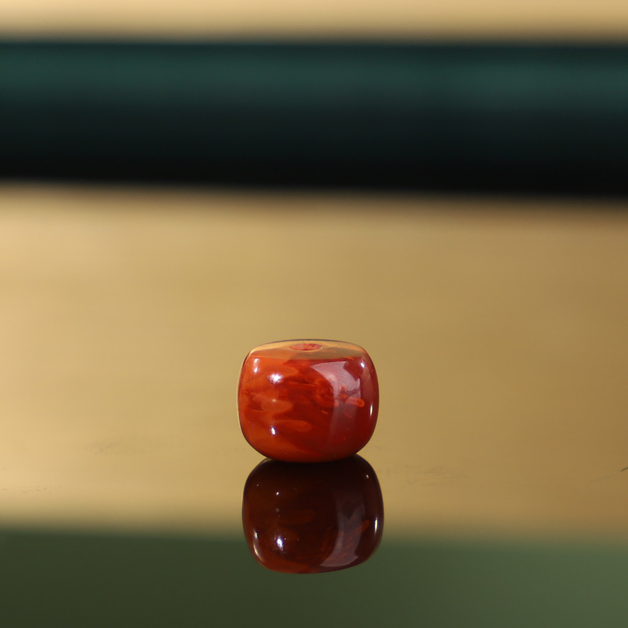 原矿正品川料南红火焰红老型珠