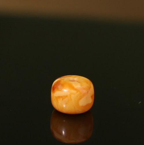 蜜蜡老蜡老型珠单珠高品质妖花纹