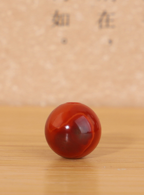帝廷！原矿正品川料包浆南红圆珠散珠毕业品质单珠YBJ804号9.3mm