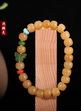 新疆和田玉且末糖奶油黄浅糖