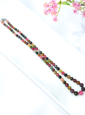 帝廷珠宝家饰品！碧玺毛衣链项链 碧玺塔链 碧玺配件散珠女款项链