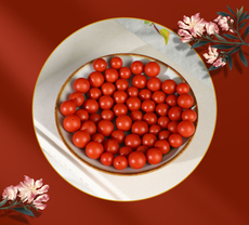 DIY аксессуары 帝廷家。保山南红散珠纯天然单颗珠子磨砂质感老矿圆珠单珠柿子红