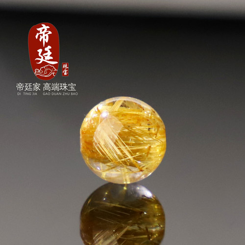 正品金发晶圆珠原矿钛晶散珠子