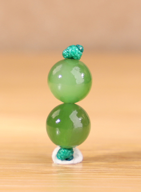天然俄料碧玉阳绿色圆珠散珠