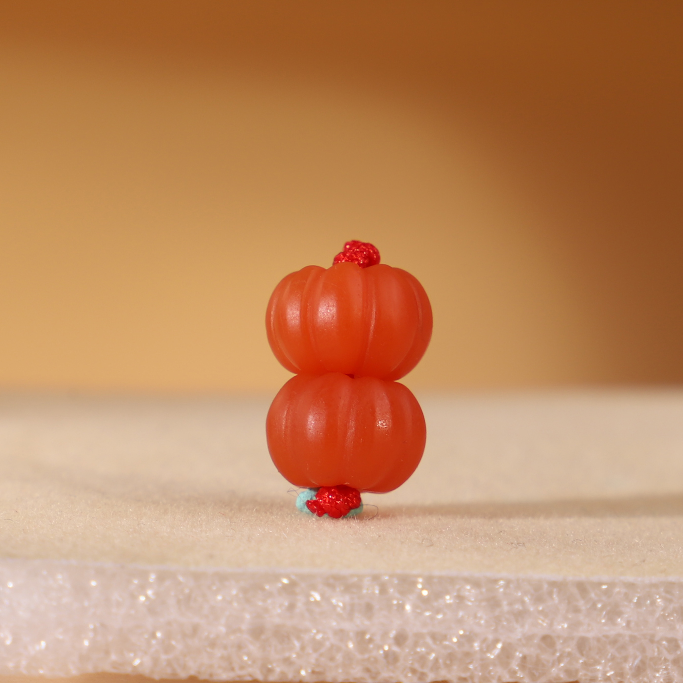 帝廷家！正品保山南红南瓜珠柿子红精品对珠散珠206号尺寸9*6mm