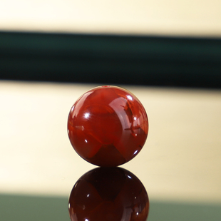 帝廷!正品川料火焰红南红高品质圆珠单珠精品散珠NHYZ20号13.1mm