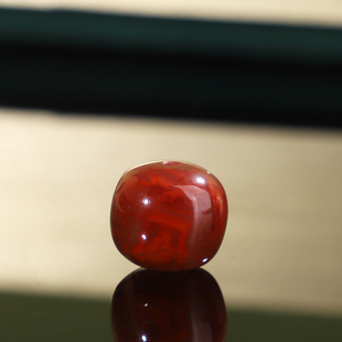 帝廷!正品川料瓦西南红牛血火焰纹散珠高品单颗263号12.2*11.1mm