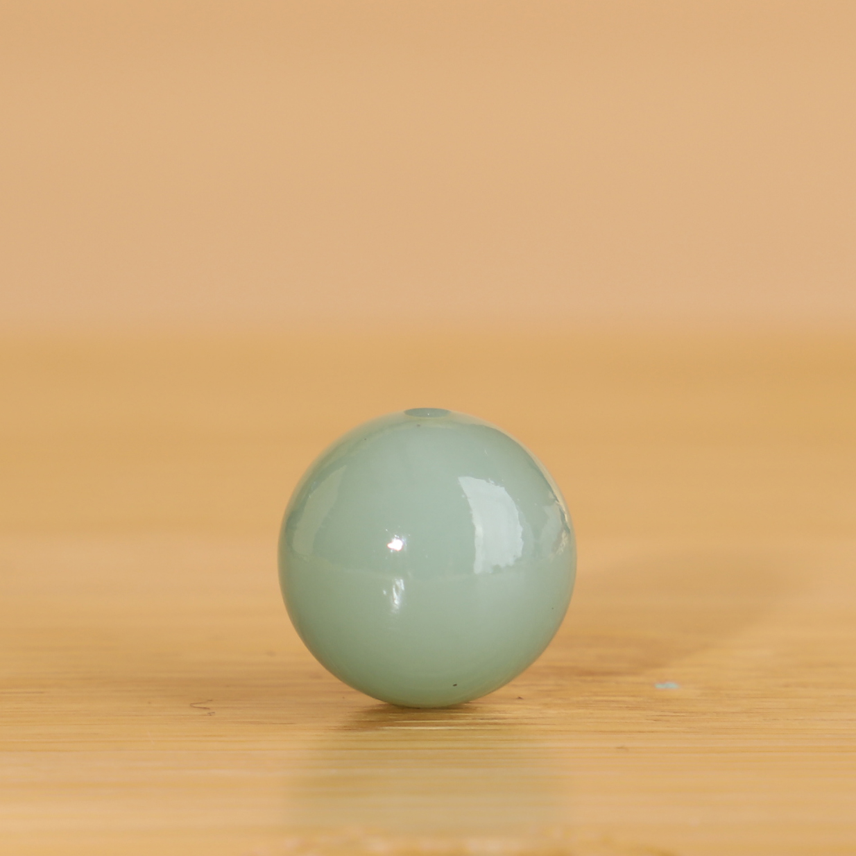 天然俄料和田玉碧玉粉青圆珠12mm