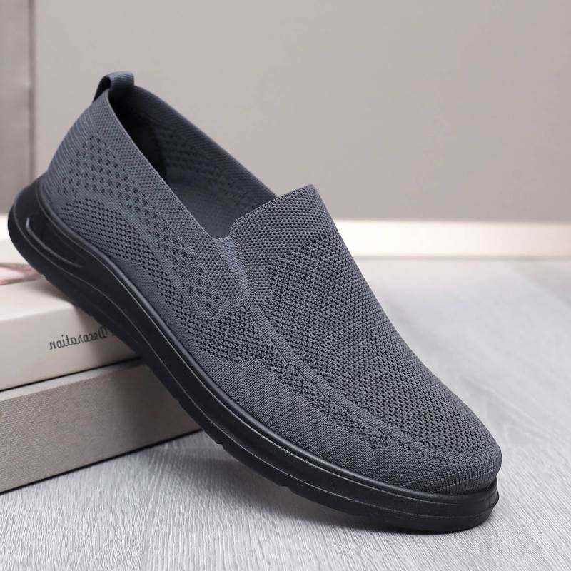 春秋新款老北京布鞋中老年爸爸鞋舒适轻便老人鞋透气休闲男单鞋