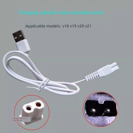 牛王充电器皇家徒步雷蛇专用便携式灯头充电器USB双孔充电线