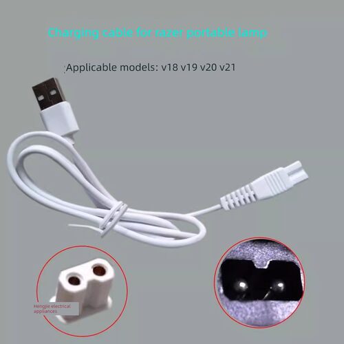 牛王充电器皇家徒步雷蛇专用便携式灯头充电器USB双孔充电线