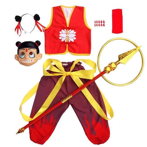 哪咤儿童服装同款主题表演出服敖丙全套男女孩小哪吒cos套装衣服