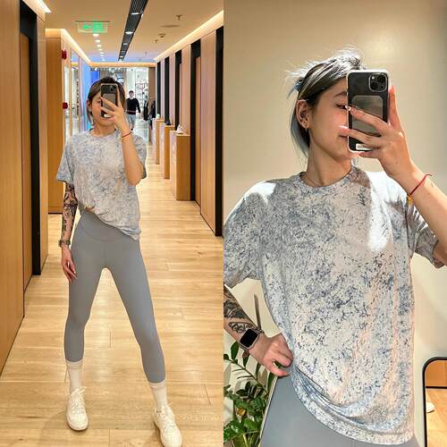 夏运动短袖女莫代尔宽松遮肉T恤