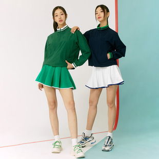 运动两件套女户外跑步网球服套装 啦啦队服表演出服团体外套短裙