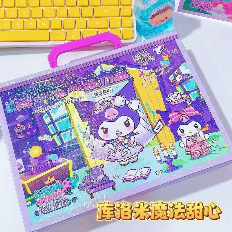 公主魔法磁力盒萌可爱莎贴纸磁吸