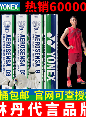 YONEX尤尼克斯羽毛球yy正品12只装耐打王03稳定AS05训练AS9球02