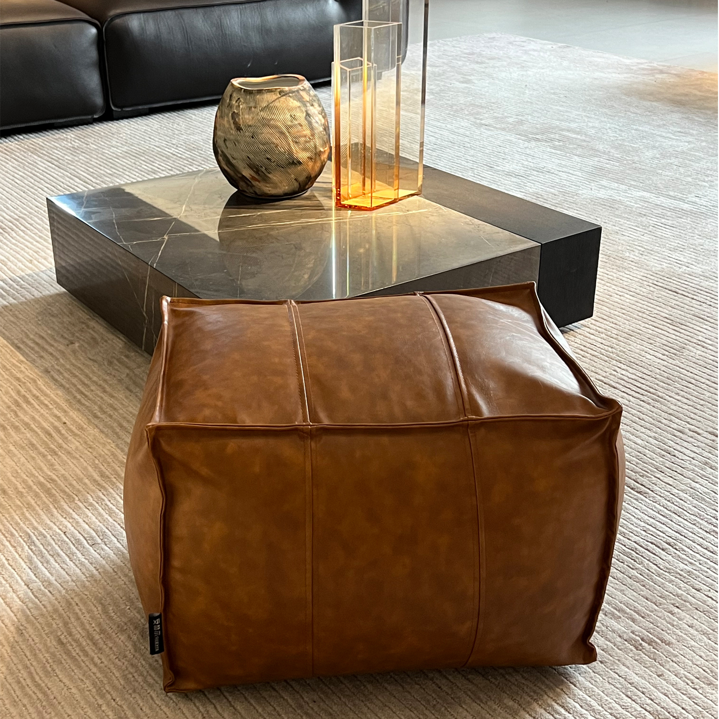 坐墩蒲团榻榻米换鞋凳皮质沙发凳