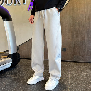 秋冬季 子男2025新款 休闲宽松加厚运动裤 男士 美式 休闲裤 休闲弯刀裤