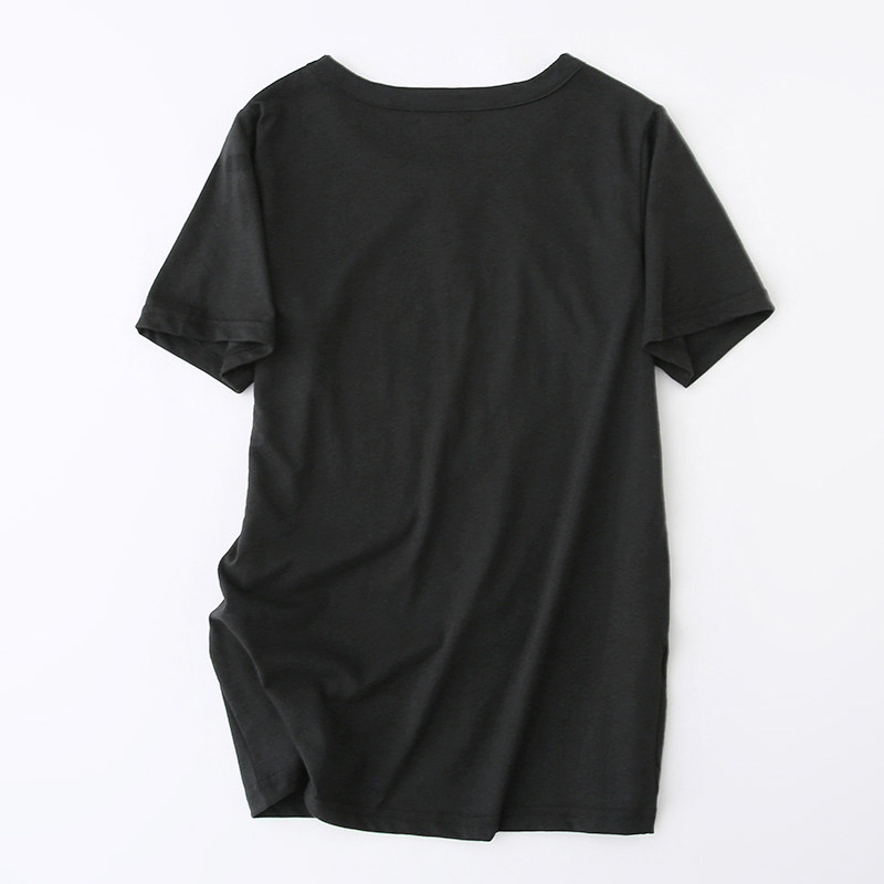 일 싱글 여름 수유 반팔 티셔츠 경상 수유 상의 캐주얼 반소매 수유 상의