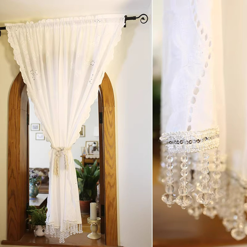 英式乡村棉布短帘水晶美式乡村半帘短帘门帘柜门帘装饰帘厨房窗帘,居家布艺,成品窗帘,淘宝优惠券,粉丝福利购,淘宝优惠卷