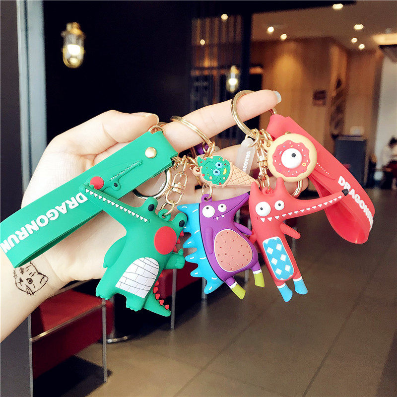 正版长嘴狐狸公仔钥匙扣男女情况一对钥匙挂件小刺猬钥匙链锁匙扣