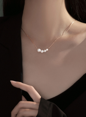 金美澳高级感仿珍珠项链女