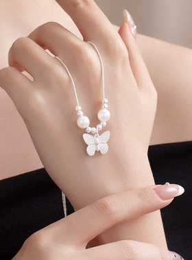 轻奢小众蝴蝶项链女款